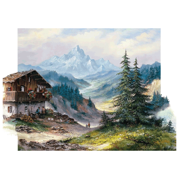 Puzzle Art Puzzle Green Valley (8682450141872) Numărul de piese: 1000, Vârsta recomandată: 15+ photo 1