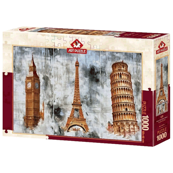 Puzzle Art Puzzle Three Cities Three Towers (8682450141995) Количество деталей: 1000, Рекомендуемый возраст: 15+ photo 1