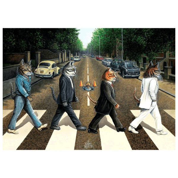 Puzzle Art Puzzle Cat Path (8682450141933) Numărul de piese: 1000, Vârsta recomandată: 15+ photo 2