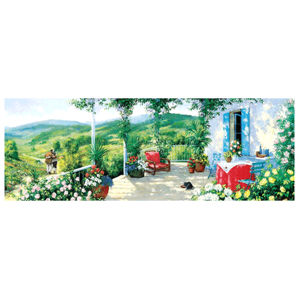 Puzzle Art Puzzle Guest on the Patio (8682450143494) Количество деталей: 1000, Рекомендуемый возраст: 15+ photo 2
