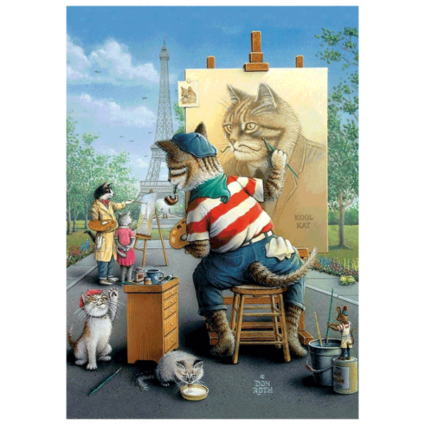 Puzzle Art Puzzle Painter Cat (8682450140875) Количество деталей: 500, Рекомендуемый возраст: 8+ photo 2