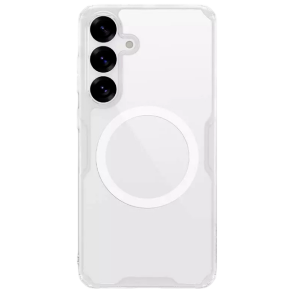 Чехол для смартфона Samsung Galaxy S25 Plus 5G (Nillkin Magnetic) Прозрачный Белый Nillkin, PC, MagSafe Back photo 1