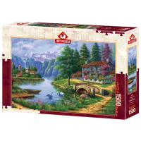 Puzzle Art Puzzle Lake Village (8682450143715) Количество деталей: 1500, Рекомендуемый возраст: 15+