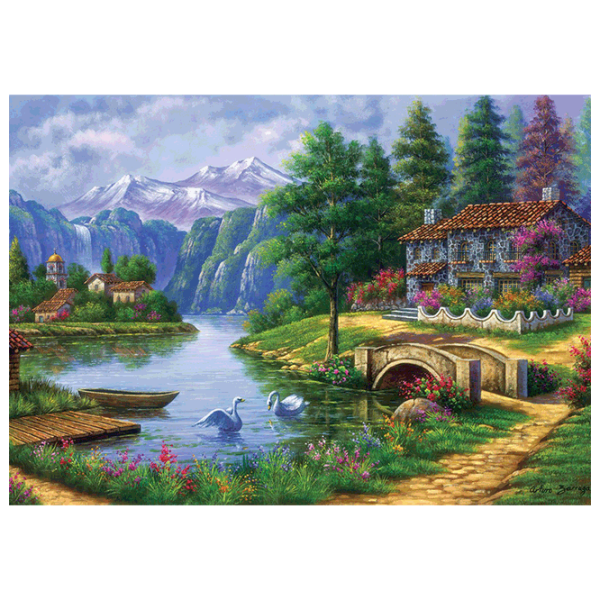 Puzzle Art Puzzle Lake Village (8682450143715) Количество деталей: 1500, Рекомендуемый возраст: 15+ photo 2
