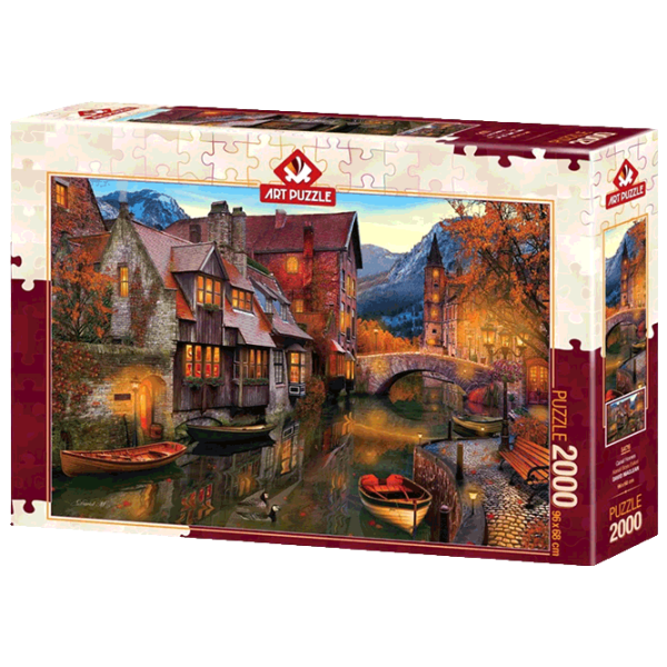 Puzzle Art Puzzle Canal-Length Houses (8682450144767) Numărul de piese: 2000, Vârsta recomandată: 15+ photo 1