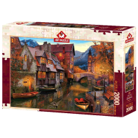 Puzzle Art Puzzle Canal-Length Houses (8682450144767) Numărul de piese: 2000, Vârsta recomandată: 15+