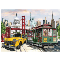 Puzzle Art Puzzle USA collage (8682450144736) Количество деталей: 2000, Рекомендуемый возраст: 15+