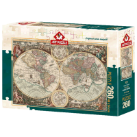 Puzzle Art Puzzle World Map (8697950842761) Количество деталей: 260, Рекомендуемый возраст: 8+