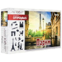 Puzzle Citypuzzles Paris (4620065360152) Количество деталей: 108, Рекомендуемый возраст: 6+