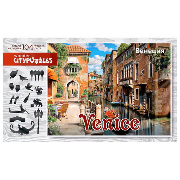Puzzle Citypuzzles Venice (4620065360169) Количество деталей: 108, Рекомендуемый возраст: 6+ photo 1