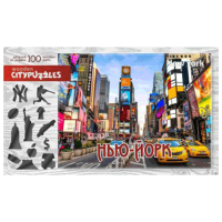 Puzzle Citypuzzles New-York (4620065360398) Количество деталей: 100, Рекомендуемый возраст: 6+