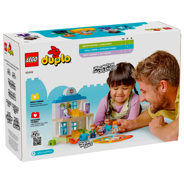 Constructor LEGO First Time Visit to the Doctor Multicolor Numărul de piese 65, 2+ photo 1
