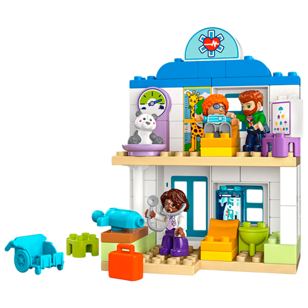 Constructor LEGO First Time Visit to the Doctor Multicolor Numărul de piese 65, 2+ photo 3