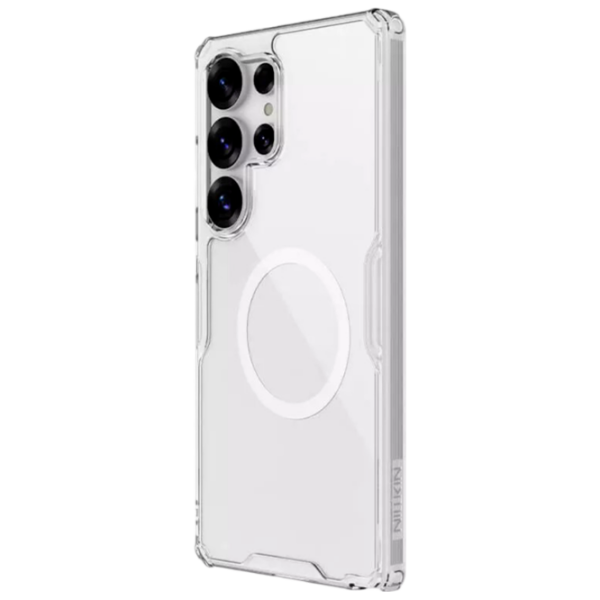 Husă pentru smartphone Samsung Galaxy S25 Ultra 5G (Nillkin Magnetic) Transparent White Nillkin, PC, MagSafe Back photo 2