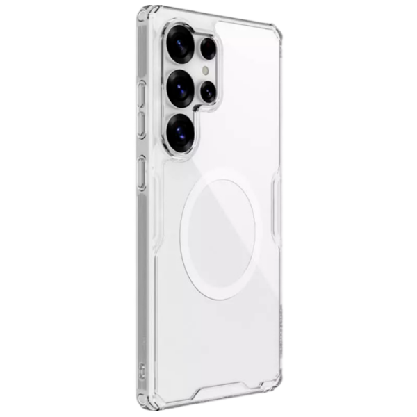 Husă pentru smartphone Samsung Galaxy S25 Ultra 5G (Nillkin Magnetic) Transparent White Nillkin, PC, MagSafe Back photo 3