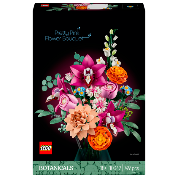 Constructor LEGO Pretty Pink Flower Multicolor Numărul de piese 749, 18+ photo 1