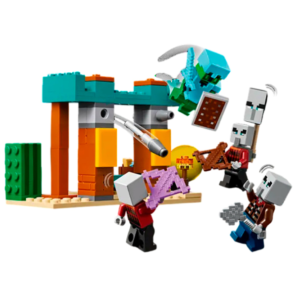 Constructor LEGO The Illager Desert Patrol Multicolor Numărul de piese 105, 7+ photo 1