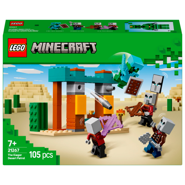 Constructor LEGO The Illager Desert Patrol Multicolor Numărul de piese 105, 7+ photo 2