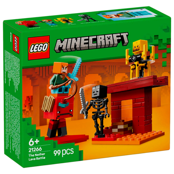 Конструктор LEGO The Nether Lava Battle Разноцветный Количество деталей 99, 6+