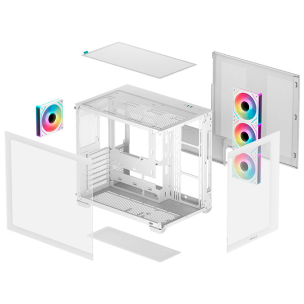 Carcasă Deepcool CG530 4F White ITX photo 11