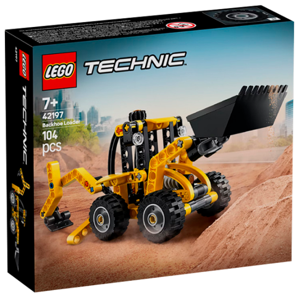 Конструктор LEGO Backhoe Loader Разноцветный Количество деталей 104, 7+