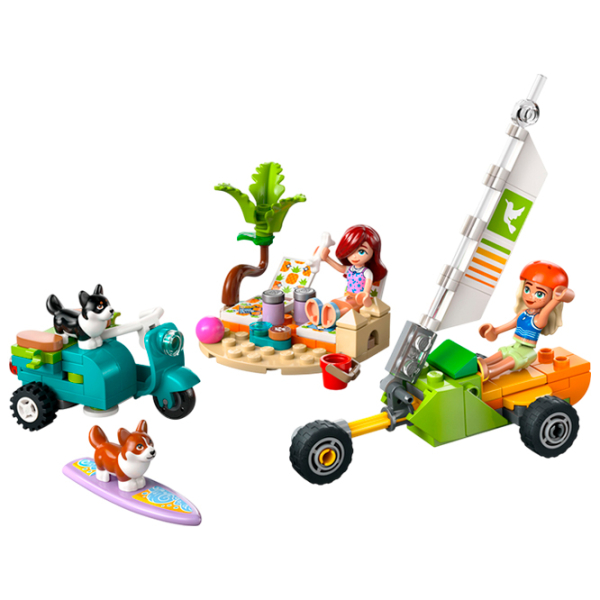 Constructor LEGO Surfing Dogs and Scooter Adventure Multicolor Numărul de piese 113, 6+ photo 2