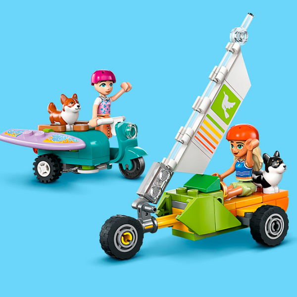 Constructor LEGO Surfing Dogs and Scooter Adventure Multicolor Numărul de piese 113, 6+ photo 5