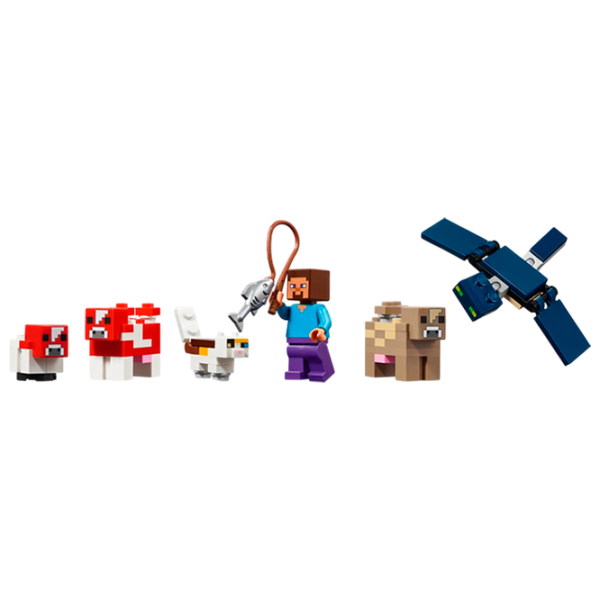 Constructor LEGO The Mooshroom House Multicolor Numărul de piese 500, 8+ photo 2