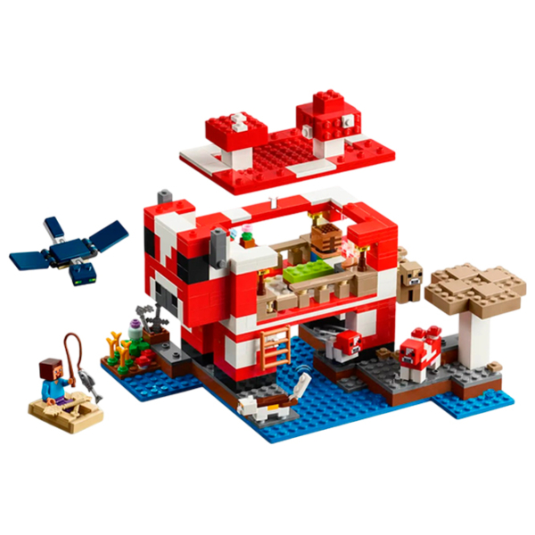 Constructor LEGO The Mooshroom House Multicolor Numărul de piese 500, 8+ photo 4
