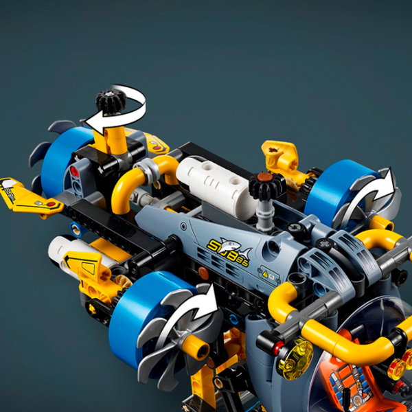 Constructor LEGO Deep-Sea Research Submarine Multicolor Numărul de piese 413, 9+ photo 3