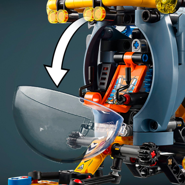 Constructor LEGO Deep-Sea Research Submarine Multicolor Numărul de piese 413, 9+ photo 4