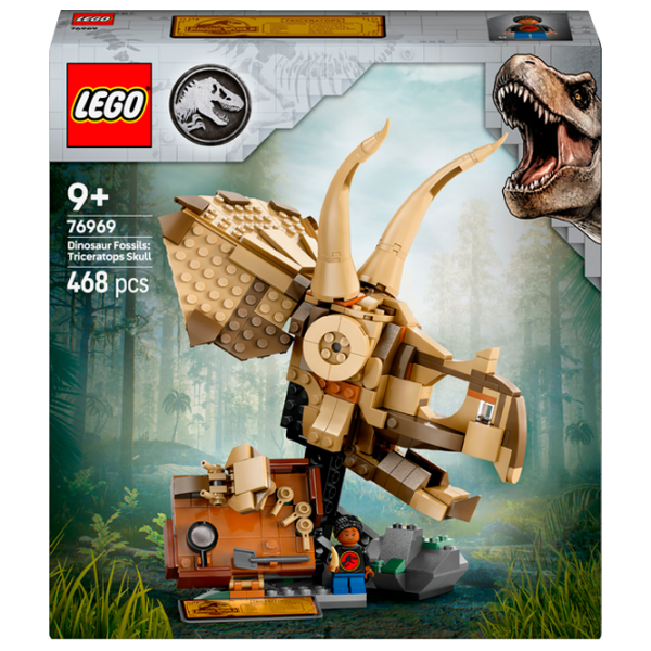 Constructor LEGO Dinosaur Fossils: Triceratops Skull Multicolor Numărul de piese 468, 9+ photo 1
