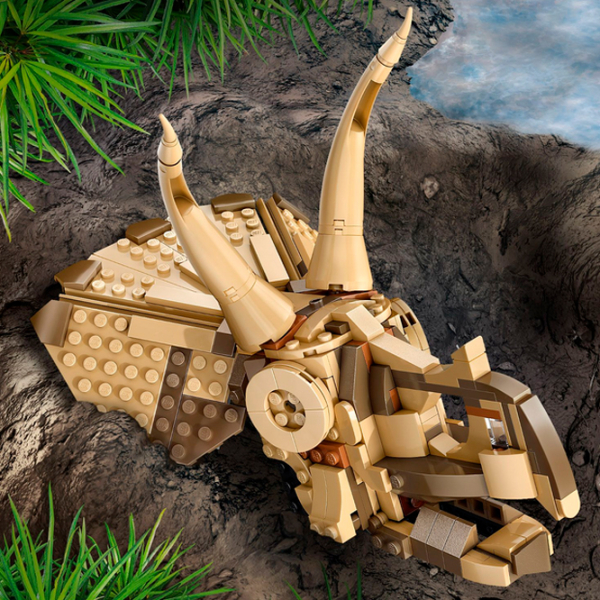 Constructor LEGO Dinosaur Fossils: Triceratops Skull Multicolor Numărul de piese 468, 9+ photo 4