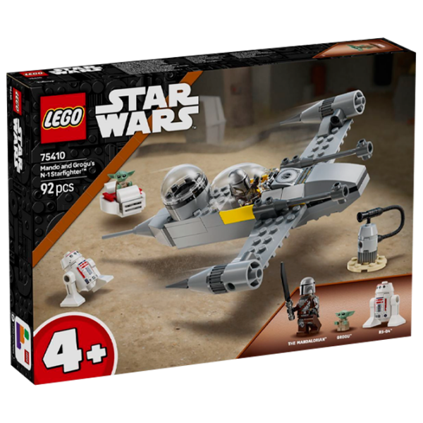 Constructor LEGO Mando and Grogu's N-1 Starfighter Multicolor Numărul de piese 92, 4+ photo 1