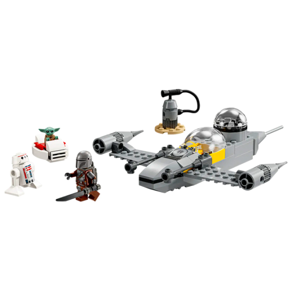 Constructor LEGO Mando and Grogu's N-1 Starfighter Multicolor Numărul de piese 92, 4+ photo 2