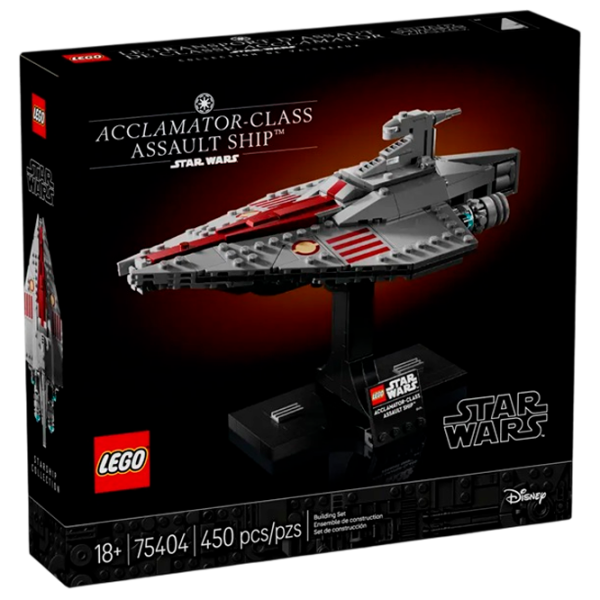 Constructor LEGO Acclamator-Class Assault Ship Gray Numărul de piese 450, 18+ photo 1