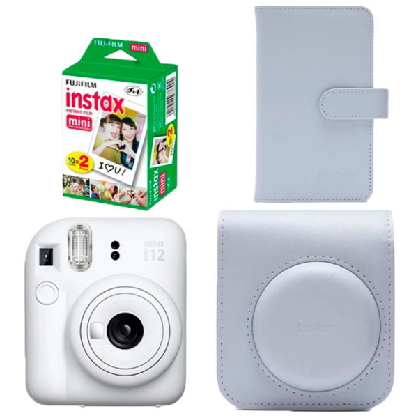Фотоаппарат FujiFilm Instax Mini 12 + Film Mini Case + Белый , , f/12.7 photo 1