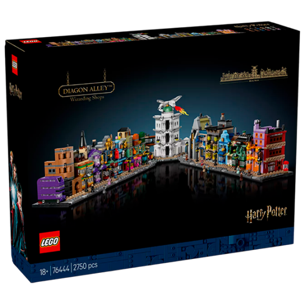 Конструктор LEGO Diagon Alley Wizarding Shops Разноцветный Количество деталей 2750, 18+ photo 1