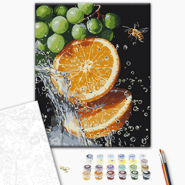 Pictură pe numere BrushMe O combinație suculentă BS54150 50 x 40 cm, Pânză photo 3
