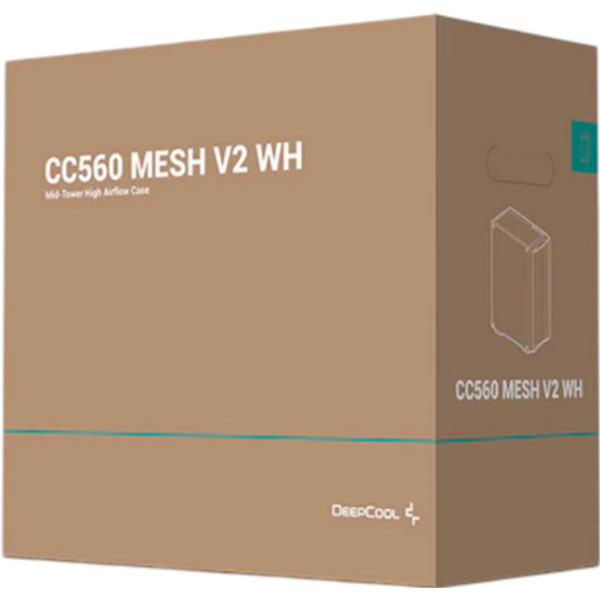 Корпус Deepcool CC560 Mesh v2 Белый micro ATX photo 10