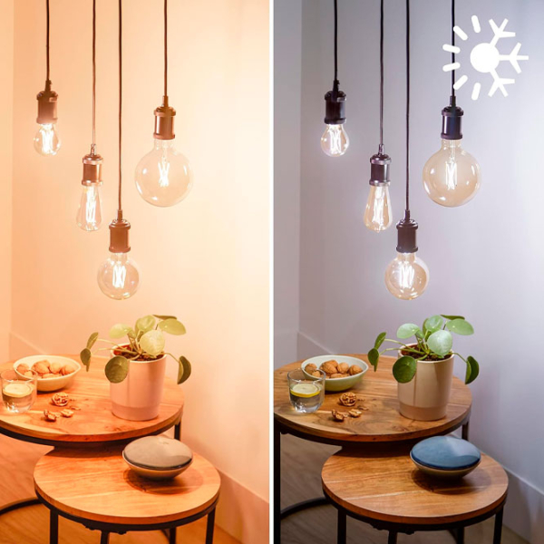 Bec inteligent LED cu filament Philips Bulb Filament WIZ 929003017221 E27 | 7 W | White photo 4
