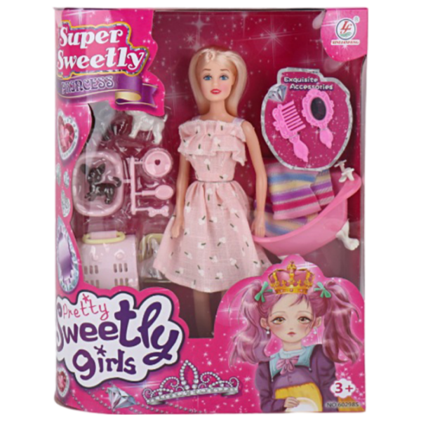 Păpușă Essa Toys Sweetly Girls model 60298HWT-2 3+ photo 5