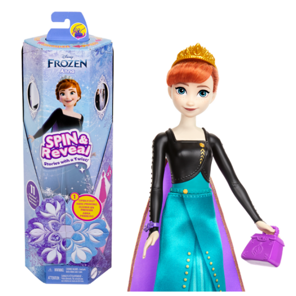 Păpușă Barbie Frozen Anna prințesă HXD27  3+ photo 3