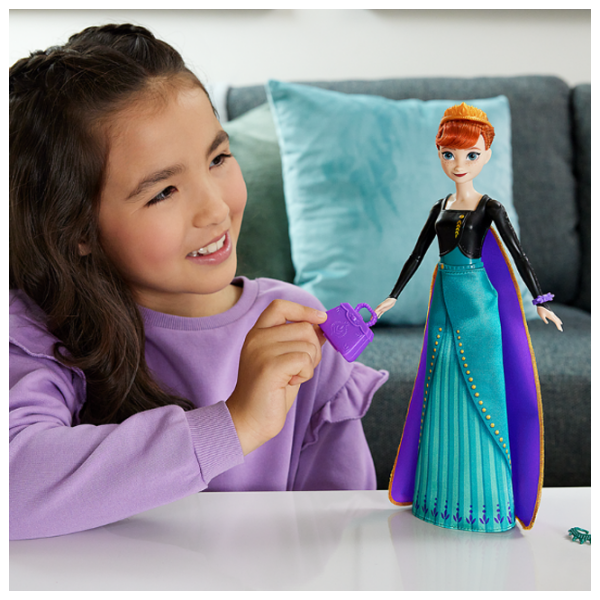 Păpușă Barbie Frozen Anna prințesă HXD27  3+ photo 8