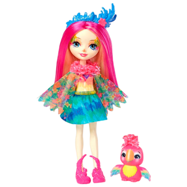 Păpușă Enchantimals Peeki Parrot model FJJ21  3+ photo 1