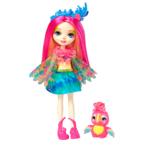 Păpușă Enchantimals Peeki Parrot model FJJ21  3+