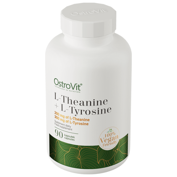 Аминокислоты OstroVit L-Theanine + L-Tyrosine (5903246227543) 45 г  photo 2