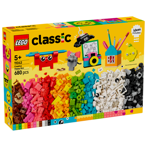Constructor LEGO Creative Happy Box Multicolor Numărul de piese 680, 5+ photo 1