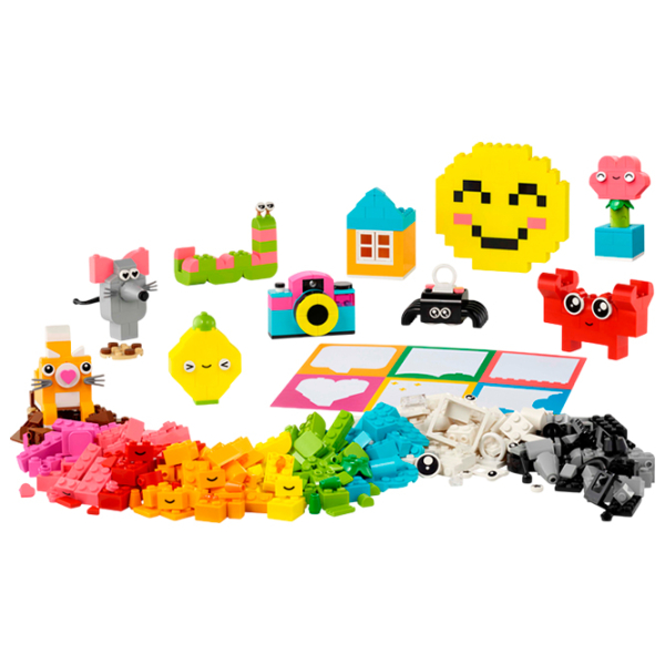 Constructor LEGO Creative Happy Box Multicolor Numărul de piese 680, 5+ photo 2