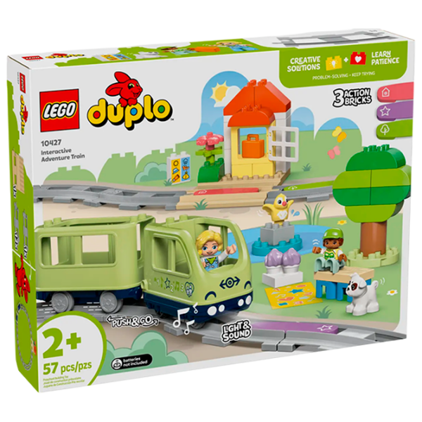 Constructor LEGO Interactive Adventure Train Multicolor Numărul de piese 57, 2+ photo 1